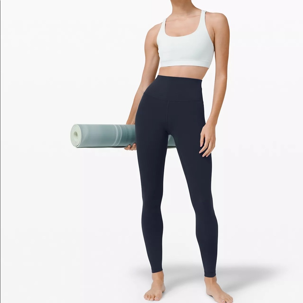 Lululemon Wunder Under High-Rise Pant 28" Navy Blue size 6